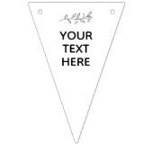 金ゴールド&ホワイトハートウェディングパーティカスタマイズIT バンティングフラッグ (第2の旗)