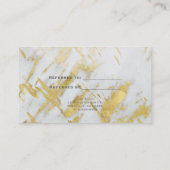 金ゴールド&ホワイトマーブルグラムサロンフレンドカードを参照 紹介カード (裏面)