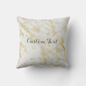 金ゴールド&ホワイトマーブルグラムデザイエレガントナースタイル クッション (裏面)