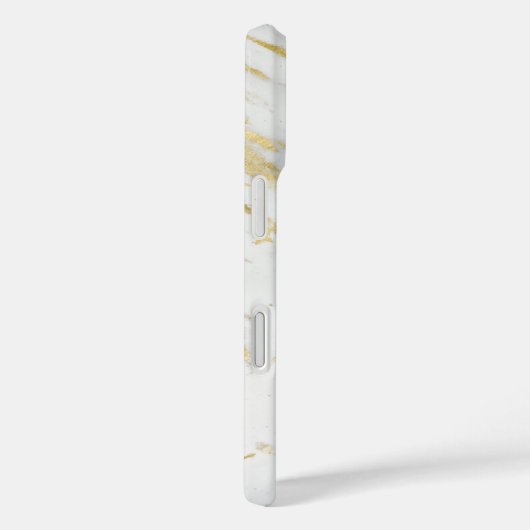 金ゴールド&ホワイトマーブルグラムデザイナーモダンスタイル Case-Mate iPhoneケース (裏面 / 右)