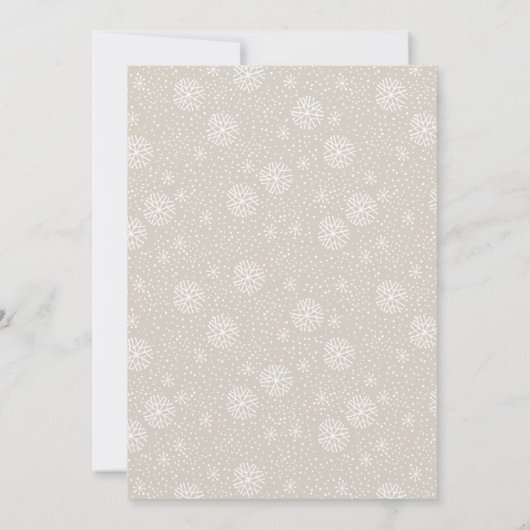 金ゴールド&ホワイトメイキングスピリッツ明るいクリスマスパーティー 招待状 (裏面)