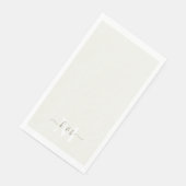 金ゴールド&ホワイトモノグラムスワッシュスクリプトクリーム (コーナー)