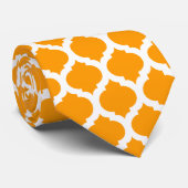 金ゴールド&ホワイトモロッコメンズタイ ネクタイ (ロール)