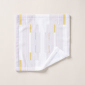 金ゴールド&ホワイト バスタオルセット (ウォッシュタオル)