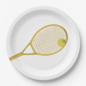 金ゴールド&ホワモダンイトテエレガントニス紙プレート ペーパープレート (正面)