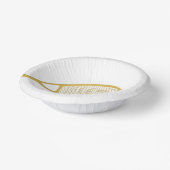 金ゴールド&ホワモダンイトテニスボールラケット ペーパーボウル (傾斜あり)