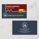 金ゴールド·ホーム移動ロジステ縁どィクス·ドライバ 名刺 (正面/裏面)