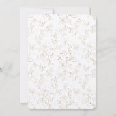 金ゴールド&ボタニカルグリーンブライダルシャワー 招待状 (裏面)