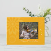 金ゴールド·ボヘミアフローラ卒業発表 招待状 (スタンド正面)