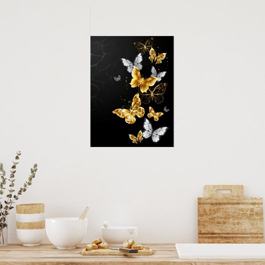 金ゴールド ポスター (キッチン)