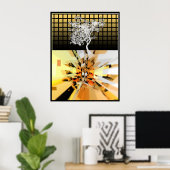 金ゴールド ポスター (ホームオフィス)