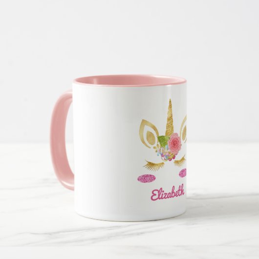 金ゴールド マグカップ (正面左)