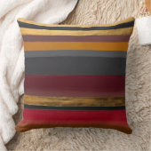 金ゴールド、マルサラ、木炭ストライプ類 クッション (ブランケット)