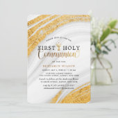 金ゴールド·マーブル·ボーイ·ファースト·ホリー·コミュニオン 招待状 (スタンド正面)