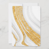 金ゴールド·マーブル·ボーイ·ファースト·ホリー·コミュニオン 招待状 (裏面)