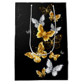 金ゴールド ミディアムペーパーバッグ (裏面)