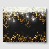 金ゴールド・メイソン・ジャーが星の下にあなたの写真結婚を ゲストブック (裏面)