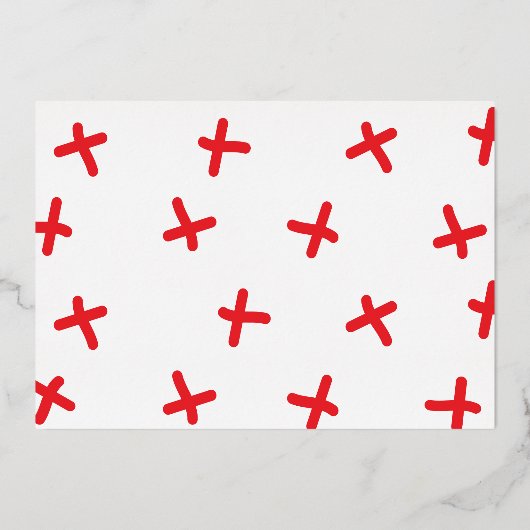 金ゴールド メリー |クリスマスランドスケープファミリーフォトフォイル 箔シーズンカード (裏面)