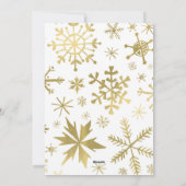 金ゴールド・メリー・クリスマス・フォトカード シーズンカード (裏面)