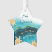 金ゴールド |メレカリキマカハワイアンクリスマス オーナメント (正面)