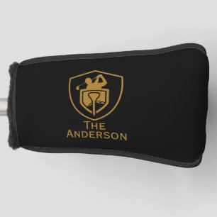 金ゴールド モダン ゴルフヘッドカバー