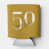 金ゴールド モダン |第50回誕生日クーラーボックス 缶クーラー (裏面)