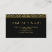 金ゴールド·モノグラエレガントム·フレーム 名刺 (裏面)