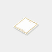 金ゴールド モノグラムの ポストイット (アングル)