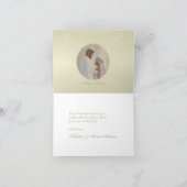 金ゴールド・モノ結婚グラムの感謝 サンキューカード (内部)