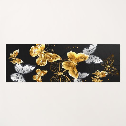 金ゴールド ヨガマット (正面(横))