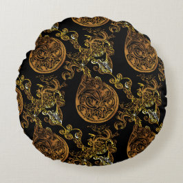 金ゴールド ラウンドクッション