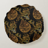 金ゴールド ラウンドクッション (裏面)