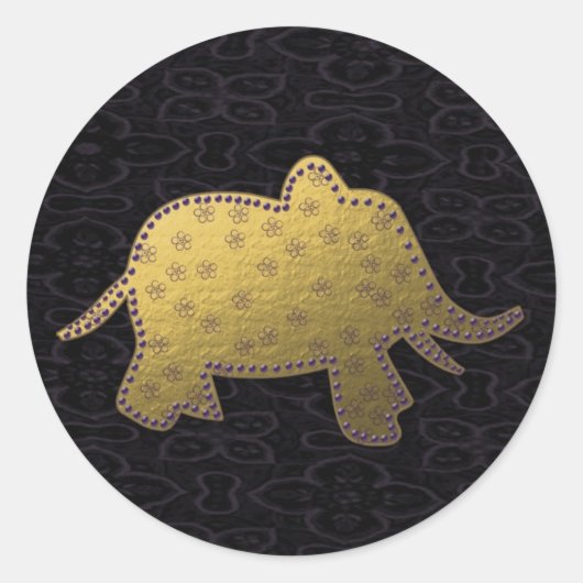 金ゴールド ラウンドシール (正面)