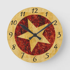 金ゴールド ラウンド壁時計