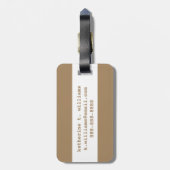 金ゴールド ラゲッジタグ (裏面縦)