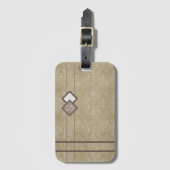 金ゴールド ラゲッジタグ (正面縦)