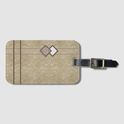 金ゴールド ラゲッジタグ (正面横)