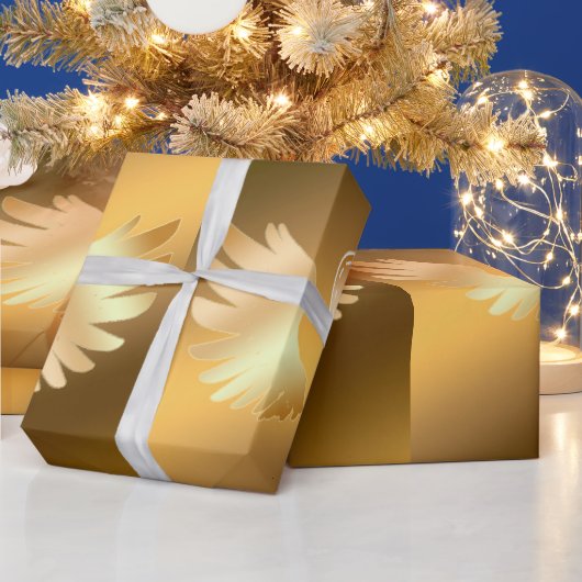 金ゴールド ラッピングペーパー (クリスマス)