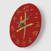 金ゴールド ラージ壁時計 (傾斜)