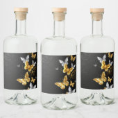 金ゴールド リキュールボトルラベル (ボトル)