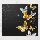 金ゴールド リキュールボトルラベル (シングルラベル)