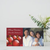 金ゴールド&レッドオーナメントファミリー写真 シーズンカード (スタンド正面)