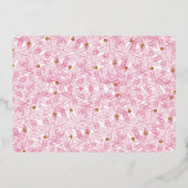 金ゴールド&レッドクリスマスパイン写真 箔シーズンカード (裏面)