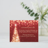 金ゴールド&レッドチリ結婚ストマスアコモデーションカード ポストカード (スタンド正面)