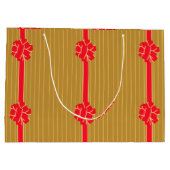 金ゴールド&レッドボウ ラージペーパーバッグ (裏面)