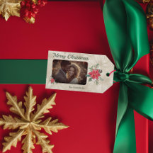 金ゴールド，レッドポインセチア写真ホリデー