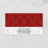 金ゴールド | レッドレザーアップホルスターの背景 ロイヤリティカード (裏面)