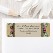 金ゴールド&レースクラシックエレガフォーマルントウェディングアドレス ラベル (インサイチュ)