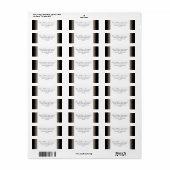 金ゴールド&レースクラシックエレガフォーマルントウェディングアドレス ラベル (フルシート)