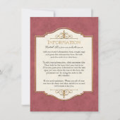 金ゴールド&レースクラシックエレガフォーマルントウェディング招待状 招待状 (正面)